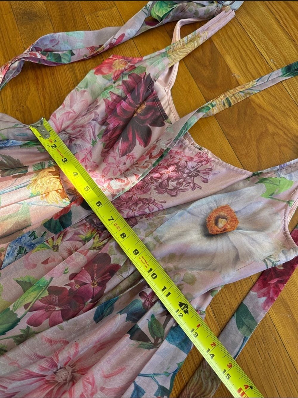 New Anthropologie x BHLDN Marcella Flower Dress Size 4 - Picture 7 of 11